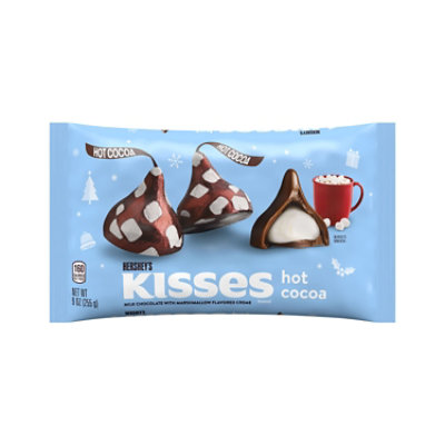 HERSHEY'S Kisses Hot Cocoa Milk Chocolate With Marshmallow Flavored Creme Candy Bag - 9 Oz - Image 1