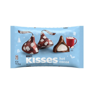 HERSHEY'S Kisses Hot Cocoa Milk Chocolate With Marshmallow Flavored Creme Candy Bag - 9 Oz - Image 2