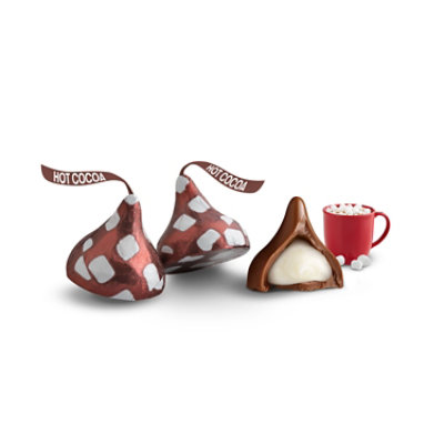 HERSHEY'S KISSES Hot Cocoa Flavored Christmas Candy Bag - 9 Oz - Image 3