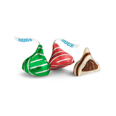 HERSHEY'S HUGS Milk Chocolate and White Creme Christmas Candy Bag - 10.1 Oz - Image 3