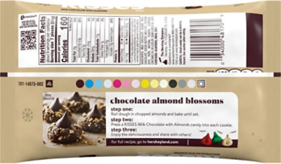 HERSHEY'S KISSES Milk Chocolate with Almonds Christmas Candy Bag - 9.4 Oz - Image 7