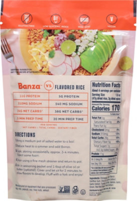 Banza Chipotle Tomato Made from Chickpeas Rice - 7 Oz - Image 6