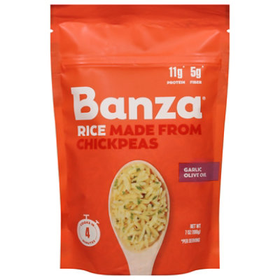 Banza Garlic Olive Oil Made from Chickpeas Rice - 7 Oz - Image 3