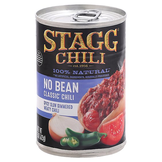 Stagg Natural Beef Chili No Beans - 15 OZ