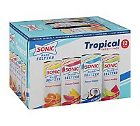 SONIC Tropical Seltzer Variety In Cans - 12-12 Fl. Oz.