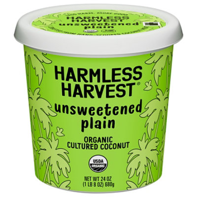 Harmless Harvest Organic Dairy-Free Unsweetened Plain Coconut Yogurt - 24 Oz - Image 1