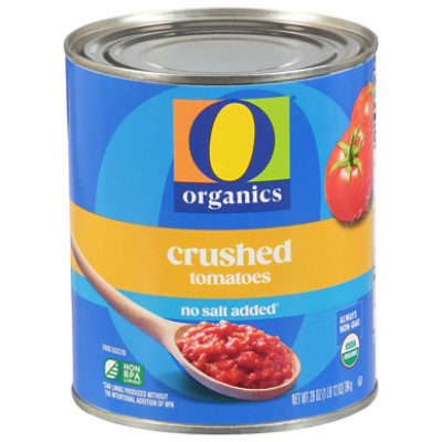 O Organics Tomatoes Crushed No Salt Added - 28 Oz - Image 1