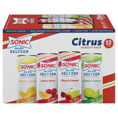 SONIC Citrus Seltzer Variety Can - 12-12 Fl. Oz. - Image 3