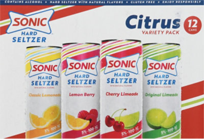 SONIC Citrus Seltzer Variety Can - 12-12 Fl. Oz. - Image 2