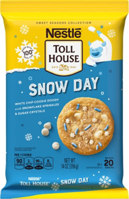 Nestle Toll House Snow Day Cookie Dough Refrigerated Cookie Dough - 14 Oz - Image 2