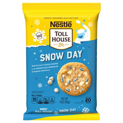 Nestle Toll House Snow Day Cookie Dough Refrigerated Cookie Dough - 14 Oz