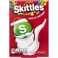 Skittles Holiday Original Book Of Awesome Bite Size Chewy Christmas Candy Box - 6.51 Oz - Image 1
