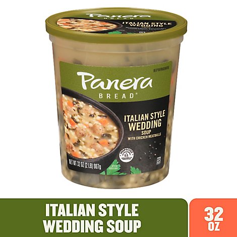 Panera Italian Style Wedding Soup With Chicken Meatballs - 32 OZ