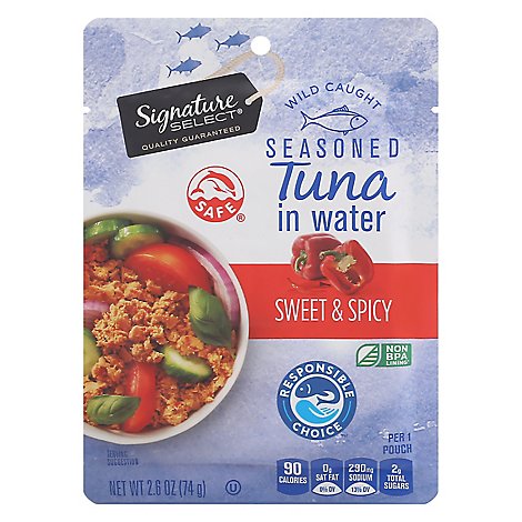 Signature Select Tuna In Water Sweet & Spicy Pouch - 2.6 OZ