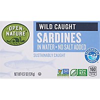 Open Nature Sardines In Water No Salt Added - 4.37 OZ - Image 2