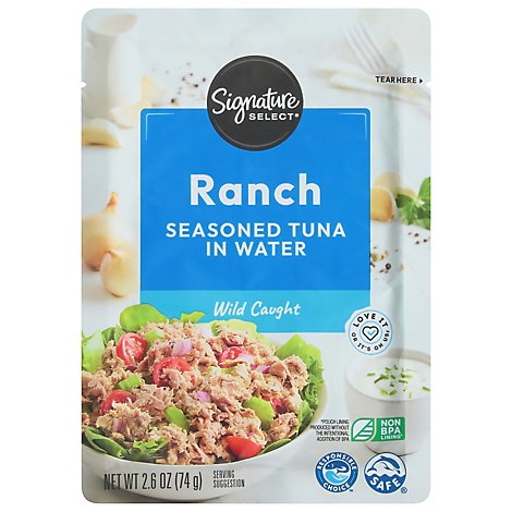 Signature Select Tuna In Water Ranch Pouch - 2.6 OZ