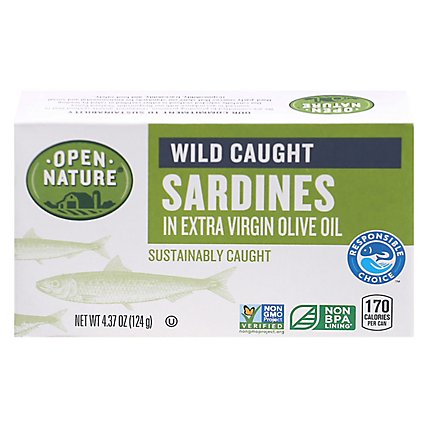 Open Nature Sardines In Xtra Virgn Olive Oil - 4.37 OZ - Image 3