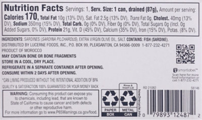 Open Nature Sardines In Xtra Virgn Olive Oil - 4.37 OZ - Image 6