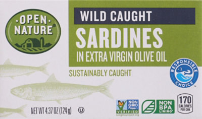 Open Nature Sardines In Xtra Virgn Olive Oil - 4.37 OZ - Image 2