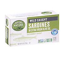 Open Nature Sardines In Xtra Virgn Olive Oil - 4.37 OZ