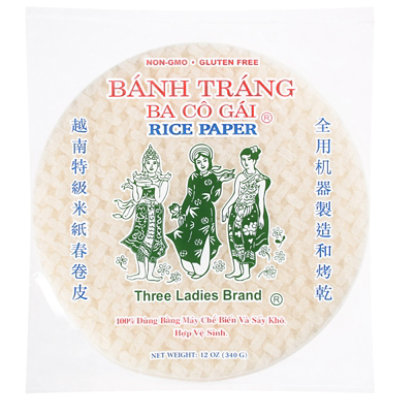 Sunlee Brown Rice Paper Round shape 22cm 340g - WOW Oriental