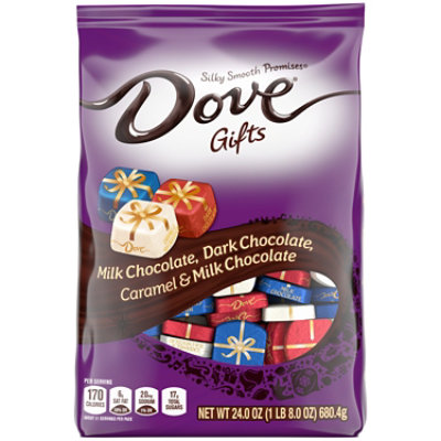 DOVE PROMISES Christmas Stocking Stuffer Milk Dark And Caramel Chocolate Candy Bag - 24 Oz - Image 1