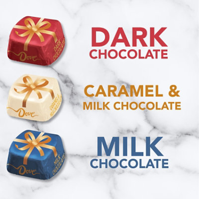 DOVE PROMISES Christmas Stocking Stuffer Milk Dark And Caramel Chocolate Candy Bag - 24 Oz - Image 2