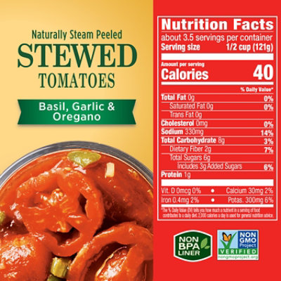 Hunt's Stewed Tomatoes With Basil Garlic & Oregano - 14.5 Oz - Image 4