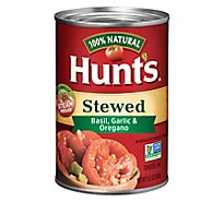 Hunt's Stewed Tomatoes With Basil Garlic & Oregano - 14.5 OZ