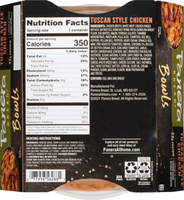 Panera Bread Tuscan Style Chicken Pasta Meal - 12 Oz - Image 6