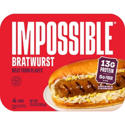 Impossible Sausage Bratwurst Links - 13.5 Oz