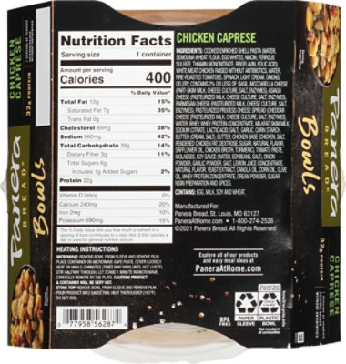 Panera Bread Chicken Caprese Pasta Meal - 12 Oz - Image 6