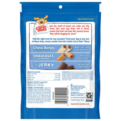 Canine Carry Outs Bacon Flavor Dog Treats - 4.5 Oz - Image 7