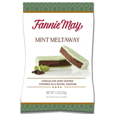 Fannie May Premium Chocolate Candy Mint Meltaways 3 Count - 1.5Oz - Image 1