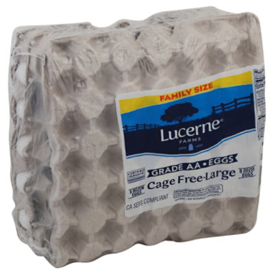 Lucerne Cage Free Grade A Large Eggs - 60 Count