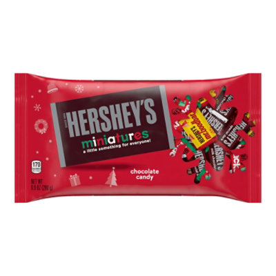 Hersheys Miniatures Assorted Chocolate Christmas Candy Bars Bag - 9.9 Oz - Image 2