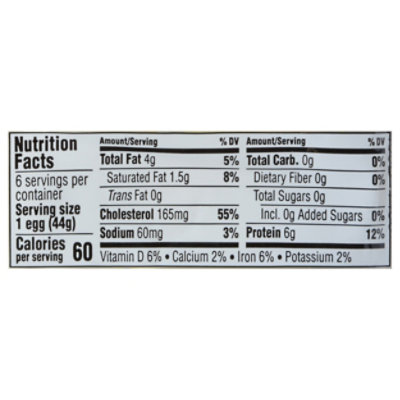 Wilcox Cage Free Hard Cooked Peeled Eggs 6 Count - 9 OZ - Image 3