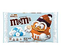 M&M'S White Chocolate Pretzel Snowballs Holiday Candy - 7.44 Oz
