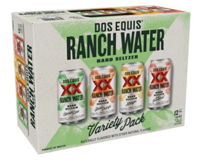 Dos Equis Ranch Water Hard Seltzer Variety Pack Cans - 12-12 Fl. Oz. - Image 1