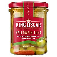 King Oscar Yellowfin Tuna Fillets In Extra Virgin Olive Oil W/green Olive - 6.7 OZ - Image 2