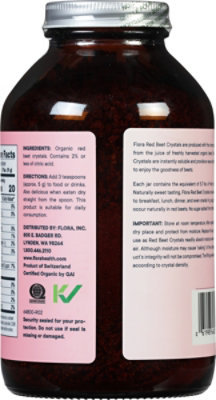 Flora Organic Red Beet Crystals Energizing Superfood - 7 Oz - Image 6