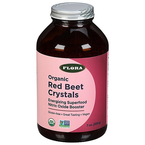 Flora Organic Red Beet Crystals Energizing Superfood - 7 Oz