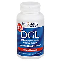 Enzymatic Therapy Dgl Soothing Digestive Relief Chewable Tablets - 100 Count - Image 1