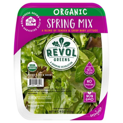 Revol Greens Spring Mix Organic - 4.5 OZ - Haggen
