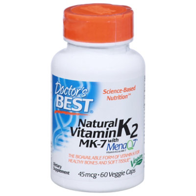 Doctors Best Vit K2 Mk-7-natural - 60CT - Image 1