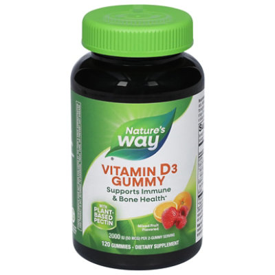 Natures Way Vitamin D3-50 Mcg-gummy - 120CT - Image 2