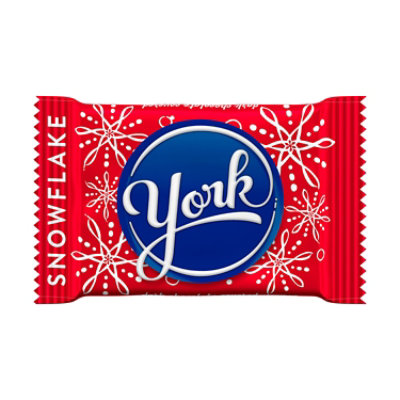 York Dark Chocolate Covered Peppermint Patties Snowflakes Candy Bag - 9.6 Oz - Image 3