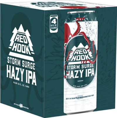 Redhook Storm Surge Hazy IPA Cans - 4-16 Fl. Oz. - Image 1