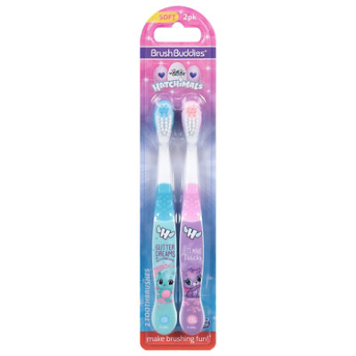 Brush Buddies Hatchimals 2pk Toothbrush - EA