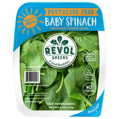 Revol Greens Baby Spinach - 4 OZ - Image 2